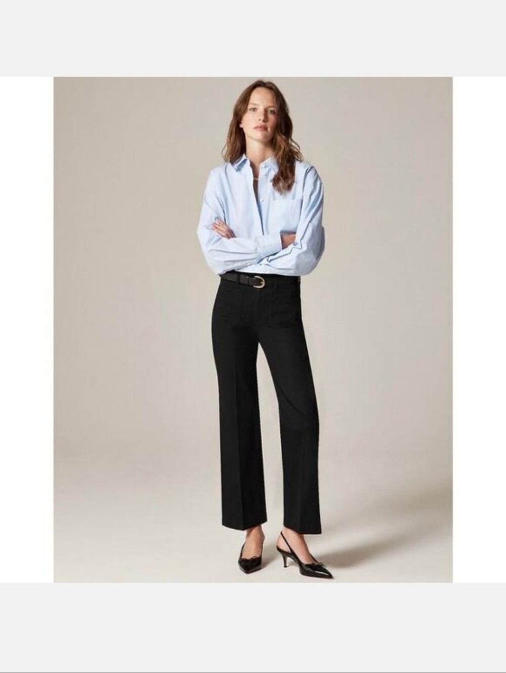 NWT J. Crew Charley Kickout  Pant Chino Black B1 27 4